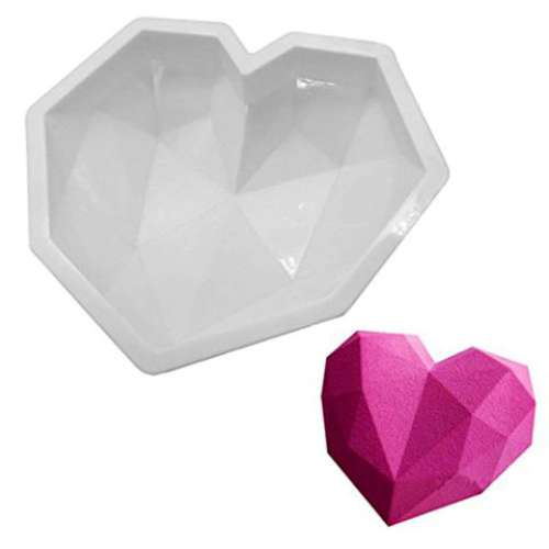 Extra Large 3d Geo Heart Silicone Mould